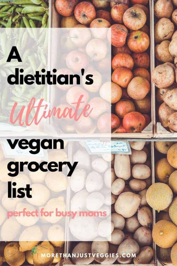 Vegan grocery list
