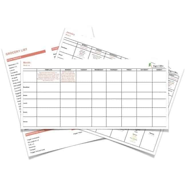 Veggies & More Vegan Meal Planner