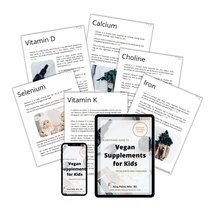 Vegan supplements for kids ebook